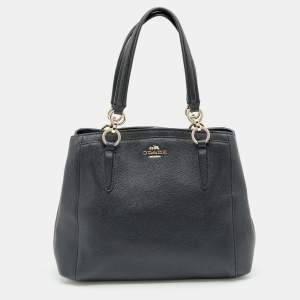 Coach Black Leather Minetta Satchel