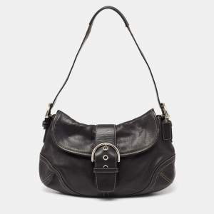 Coach Black Leather Soho Buckle Hobo