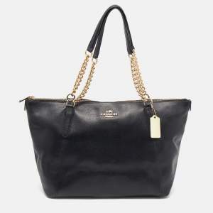 Coach Black Leather Ava Tote