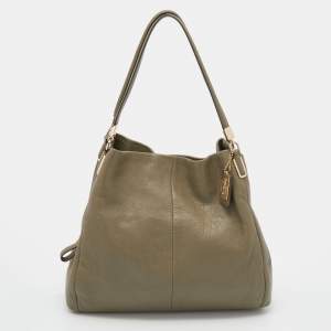 Coach Green Leather Phoebe Madison Shoulder Bag