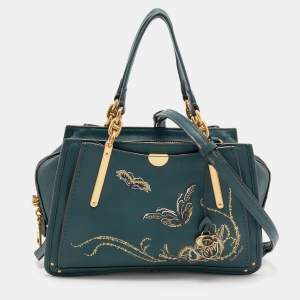 Coach Green Leather Dreamer Satchel
