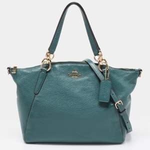 Coach Green Leather Small Kelsey Satchel