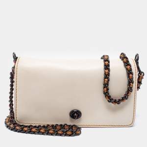 Coach Off White Leather Crosstown Crossbody Bag