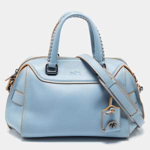 Coach Blue Leather Ace Satchel