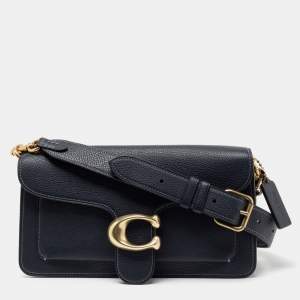 Coach Navy Blue Leather Tabby 26 Medium Shoulder Bag