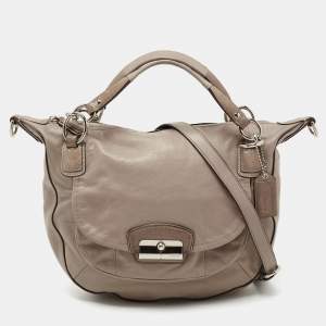 Coach Beige Leather Kristin Shoulder Bag