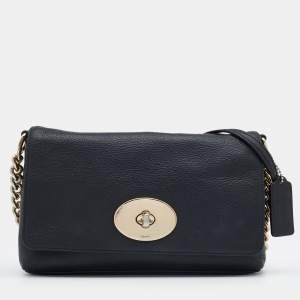 Coach Black Leather Crosstown Crossbody Bag