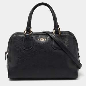 Coach Black Pebbled Leather Small Nolita Satchel