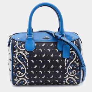 Coach Multicolor Leather and Coated Canvas Mini Bennett Satchel