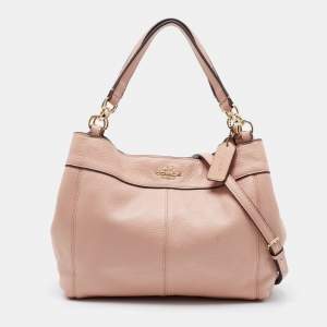 Coach Pink Pebbled Leather Lexy Tote