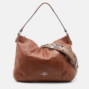 Coach Brown Leather Isabelle East West Hobo