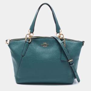Coach Green Leather Small Kelsey Satchel