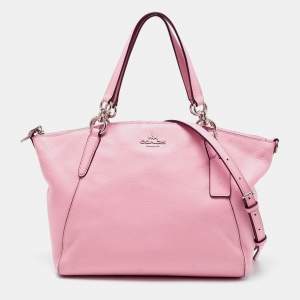 Coach Pink Leather Small Kelsey Satchel