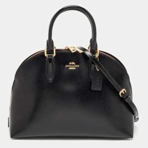 Coach Black Patent Leather Quinn Satchel
