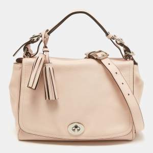 Coach Pink Leather Legacy Romy Top Handle Bag