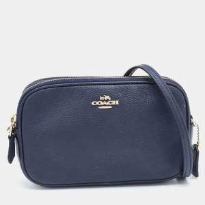 Coach Blue Leather Saddie Crossbody Bag