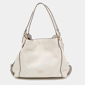 Coach Off White Leather Edie 31 Shoulder Bag