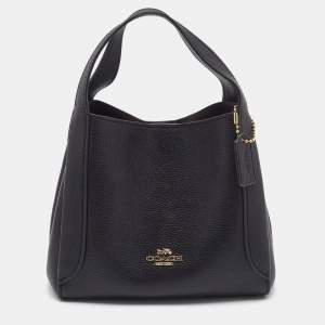 Coach Black Leather Hadley 21 Hobo