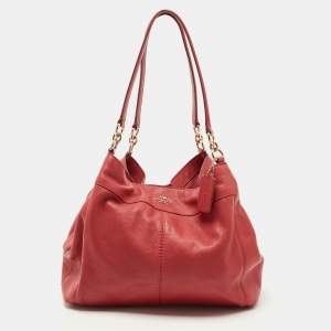 Coach Red Leather Lexy Shoulder Bag