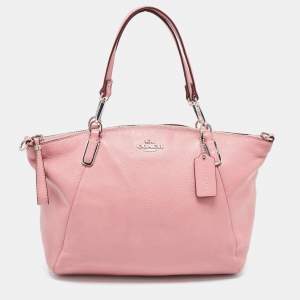 Coach Pink Leather Kelsey Satchel