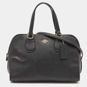 Coach Black Pebbled Leather Nolita Satchel