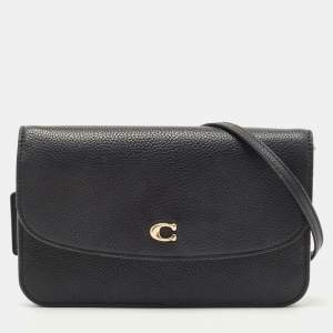 Coach Black Pebble Leather Hayden Crossbody Bag
