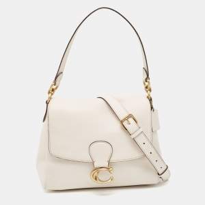 Coach White Leather Tabby Shoulder Bag