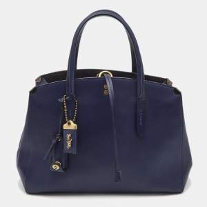 Coach Blue Leather Cooper Carryall Satchel