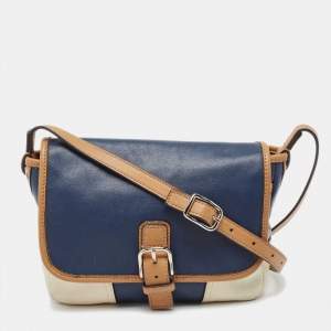 Coach Tri Color Leather Crossbody Bag