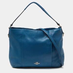 Coach Blue Leather Isabelle East West Hobo