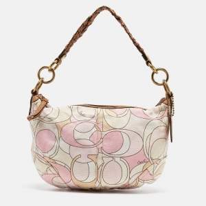 Coach Multicolor Signature Canvas Hobo