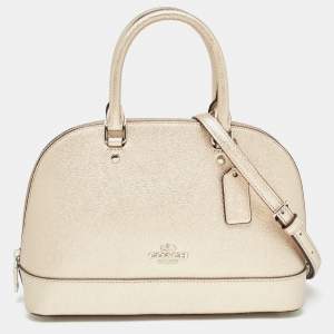 Coach Metallic Leather Mini Sierra Satchel