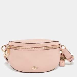 Coach Pink Leather Belt Bag