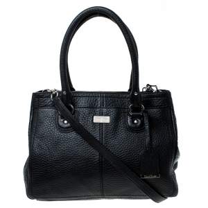 Cole Haan Black Pebbled Leather Tote