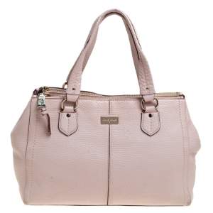 Cole Haan Powder Pink Leather Double Zip Tote