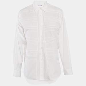 Comme des Garcons White Cotton Oversized Shirt S
