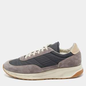 Common Projects Grey Suede and Nylon Track Classic Sneakers Size 40