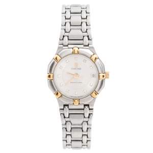 Concord White Two-Tone Stainless Steel Saratoga 115.73.287.G Women's Wristwatch 23 mm