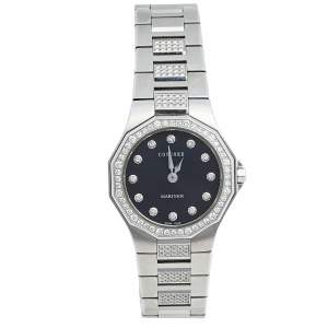 Concord Black Stainless Steel Diamond Mariner 14.E3.1840.1 S Women's Wristwatch 26 mm