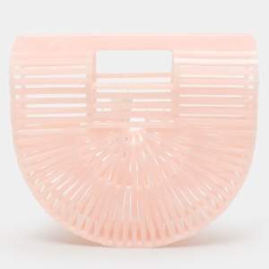 Cult Gaia Pink Acrylic Mini Ark Bag