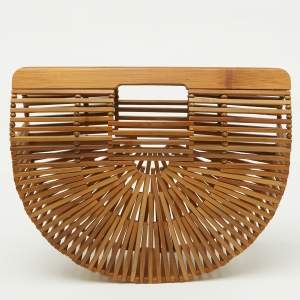 Cult Gaia Brown Bamboo Ark Bag