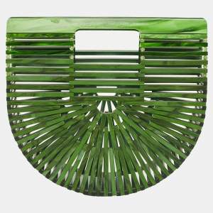 Cult Gaia Green Acrylic Ark Clutch