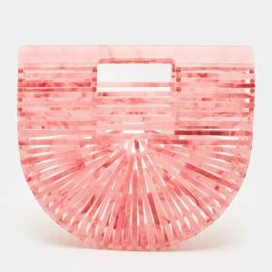 مملوكة مسبقًا Cult Gaia Ark Mini Pink Acrylic Clutch