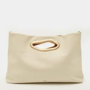 مملوكة مسبقًا Cult Gaia Reza Off White Leather Tote
