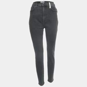 Current Elliott Grey Denim The Ultra High Waist Skinny Jeans L Waist 32"