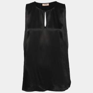Twinset Black Satin Tank Top M