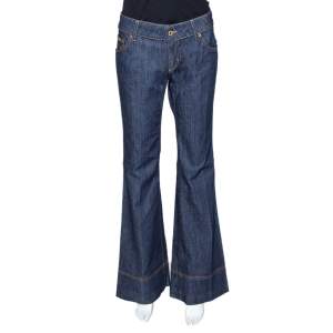 D&G Indigo Denim Flared Jeans M