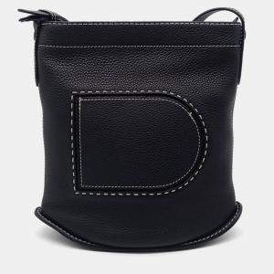 Delvaux Black Leather Pin Shoulder Bag