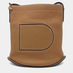 Delvaux Brown Leather Pin Shoulder Bag