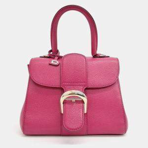 Delvaux Pink Leather Briand Mini Box bag